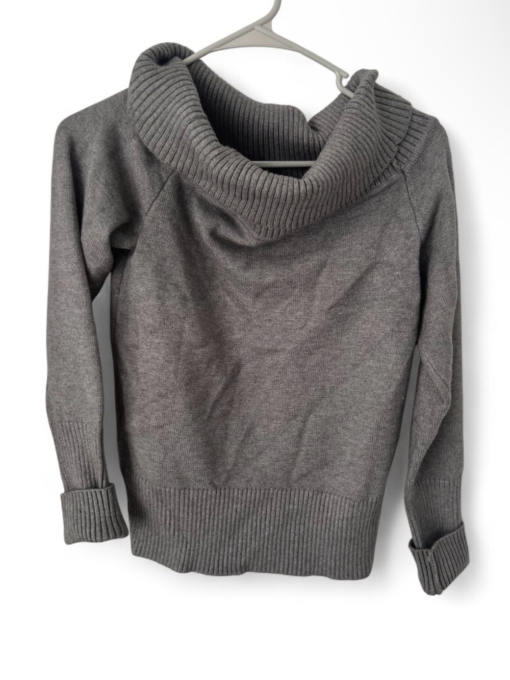 Cozy Women's Gray Cowl Neck Sweater